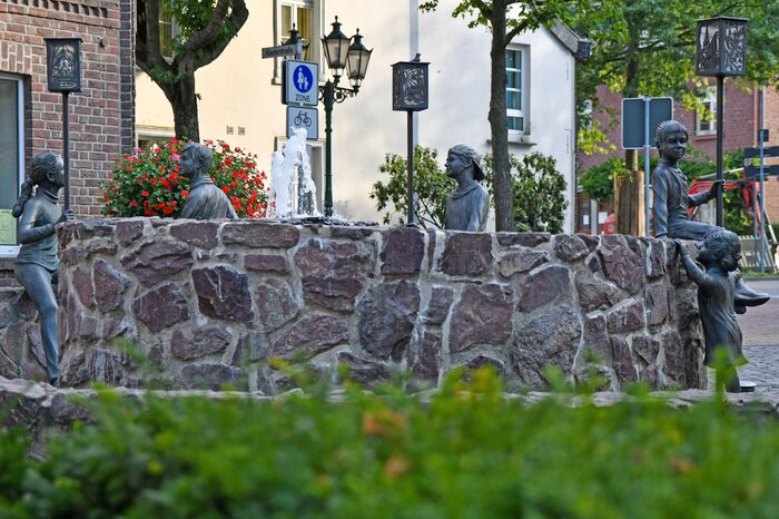 Der St. Martins-Brunnen in Straelen